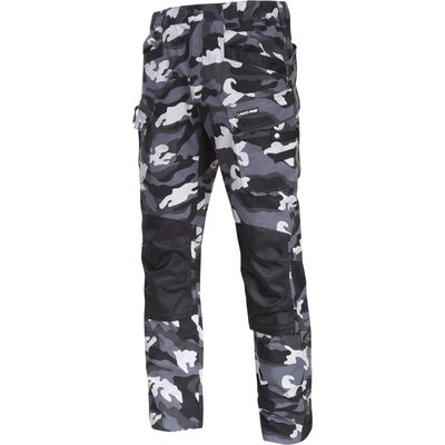 Spodnie ochronne LAHTI PRO bojówki slim fit moro ze wzmocnieniami 2XL