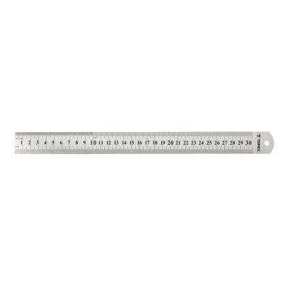 Przymiar liniowy 30 cm, stal nierdzewna TOPEX