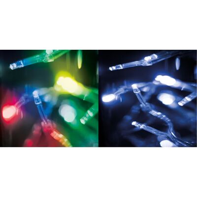 Lampki LED 10 multikolor / zimny biały BULINEX
