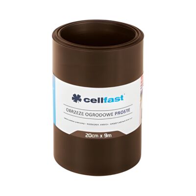 Obrzeże ogrodowe proste 20 cm x 9 m brązowe Cellfast