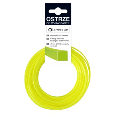 Żyłka tnąca do wykaszarek ręcznych ECO 2,7 mm x 15 m kwadrat Cellfast