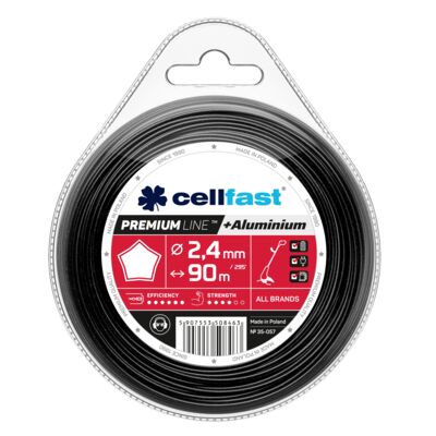 Żyłka tnąca do wykaszarek ręcznych PREMIUM 2,4 mm x 90 m gwiazdka Cellfast