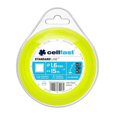 Żyłka tnąca do wykaszarek ręcznych 1,6 mm x 15 m kwadrat Cellfast