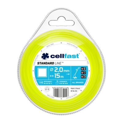 Żyłka tnąca do wykaszarek ręcznych 2,0 mm x 15 m kwadrat Cellfast