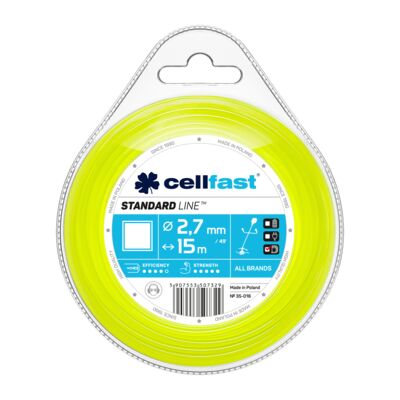 Żyłka tnąca do wykaszarek ręcznych 2,7 mm x 15 m kwadrat Cellfast