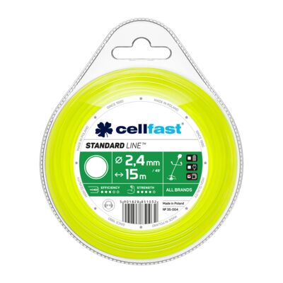 Żyłka tnąca do wykaszarek ręcznych 2,4 mm x 15 m okrągła Cellfast