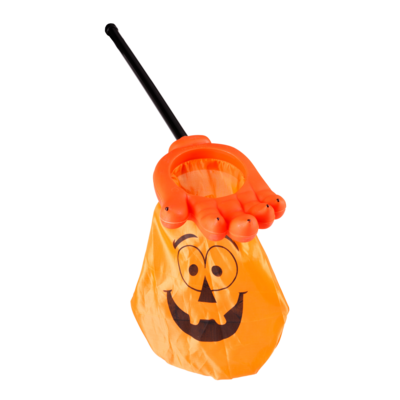 Łapa plastikowa na cukierki pomarańczowa