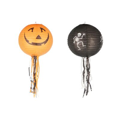 Dekoracja Halloween lampion 30 cm mix  4 kolory