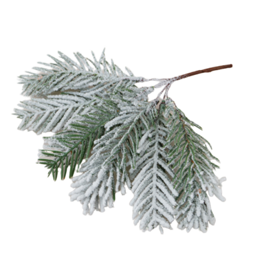 Bukiet liści  13 cm ośnieżony