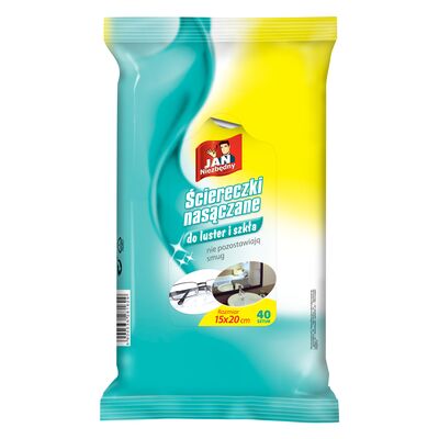 Ściereczki nasączane do luster 40 sztuk Jan Niezbędny