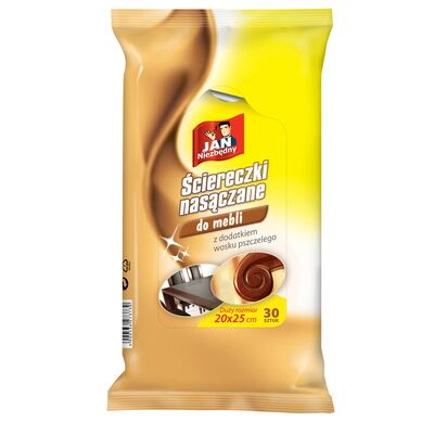 Ściereczki nasączane do mebli 30 sztuk Jan Niezbędny