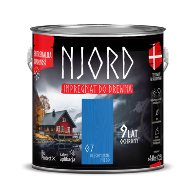 Impregnat do elewacji drewnianych Njord bezchmurne niebo 2,5 l LuxDecor