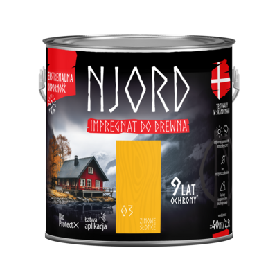 Impregnat do elewacji drewnianych Njord zimowe słońce 2,5 l LuxDecor