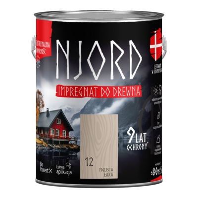 Impregnat do drewna mglista łąka 5 l Njord
