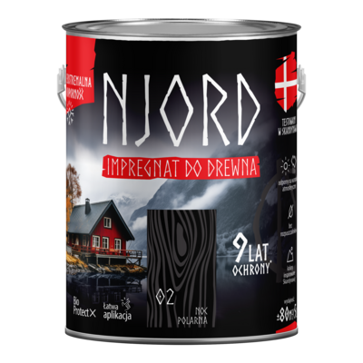 Impregnat do drewna noc polarna 5 l Njord 