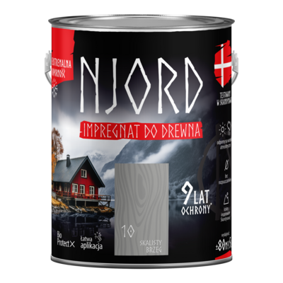 Impregnat do drewna skalisty brzeg 5 l Njord 