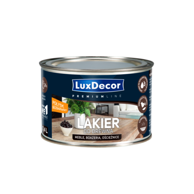 Lakier do drewna połysk 0,4 l LuxDecor