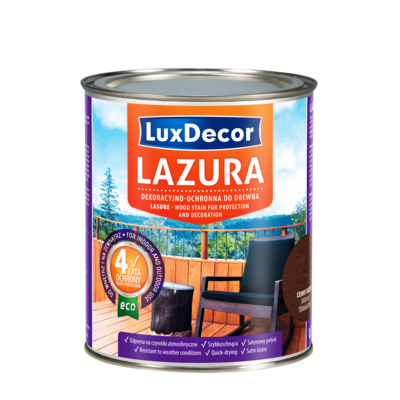 Lazura do drewna ciemny orzech 0,75 l LuxDecor