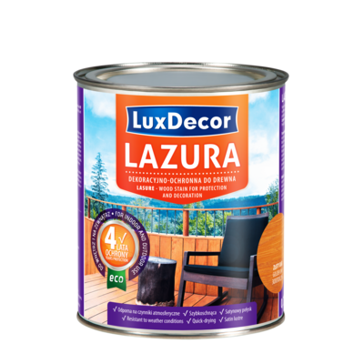 Lazura do drewna złoty dąb 0,75 l LuxDecor