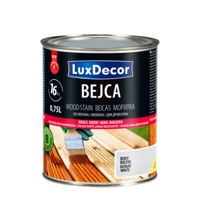 Bejca do drewna biały 0,75 l LuxDecor