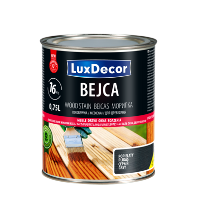 Bejca do drewna popielaty 0,75 l LuxDecor