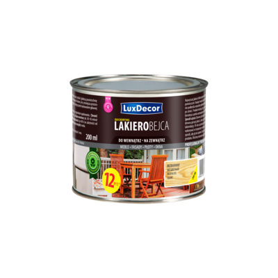 Lakierobejca do drewna bezbarwny 0,2 l LuxDecor