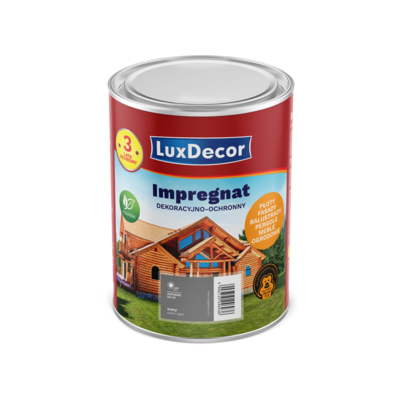 Impregnat akrylowy ochronno-dekoracyjny szary 1 l LuxDecor