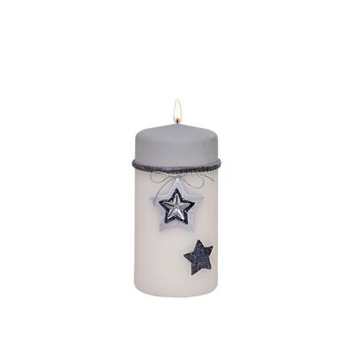 Świeca klubowa Winter Star 12 cm matowa