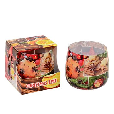 Świeca zapachowa w szkle Christmas Time pomarańcza