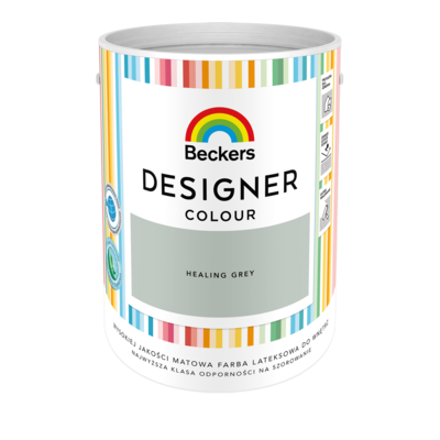Farba lateksowa Beckers Designer Colour Healing Grey 5 l