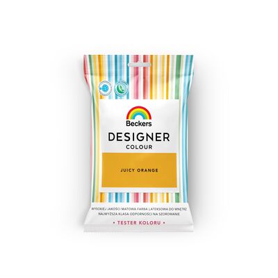 Farba lateksowa Beckers Designer Colour TESTER Juicy Orange 0,05 l