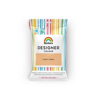 Farba lateksowa Beckers Designer Colour TESTER Light Coral 0,05 l