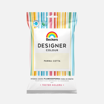 Farba lateksowa Beckers Designer Colour TESTER Panna Cotta 0,05 l