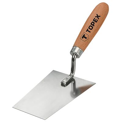 Kielnia sztukatorska trapezowa 160 x 80 mm, stal nierdzewna TOPEX