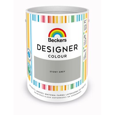 Farba lateksowa Beckers Designer Colour Stony Grey 5 l