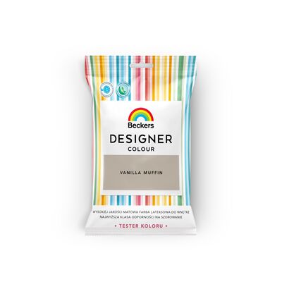 Farba lateksowa Beckers Designer Colour TESTER Vanilla Muffin 0,05 l