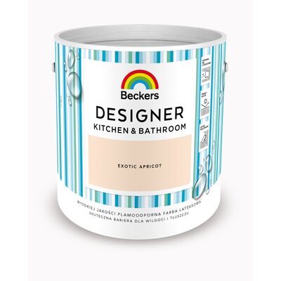 Farba lateksowa Beckers Designer KitchenBathroom Exotic Apricot 2,5 l
