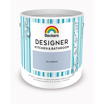 Farba lateksowa Beckers Designer KitchenBathroom Sea Breeze 2,5 l