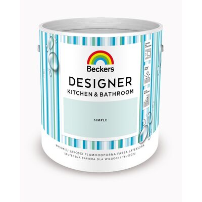 Farba lateksowa Beckers Designer KitchenBathroom Simple 2,5 l
