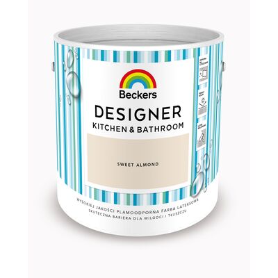 Farba lateksowa Beckers Designer KitchenBathroom Sweet Almond 2,5 l