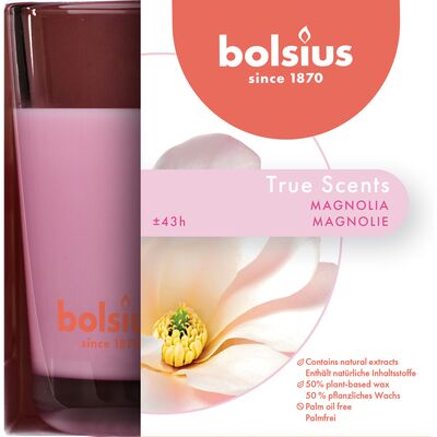 Świeca zapachowa w szkle 95/95 magnolia TS Bolsius