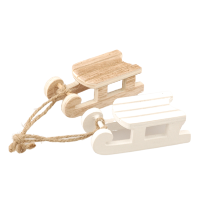 Zawieszka sanki drewno 
8 x 4 x 3 cm mix