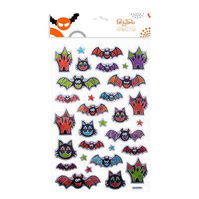 Metalizowane naklejki halloweenowe