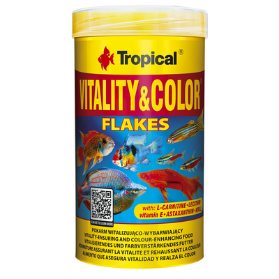 Pokarm dla ryb VitalityColor płatek 250 ml / 50 g Tropical