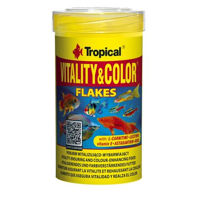Pokarm dla ryb VitalityColor płatek 1000 ml / 200 g Tropical