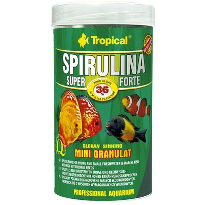 Granulat dla ryb Super Spirulina Forte mini 250 ml / 140 g Tropical