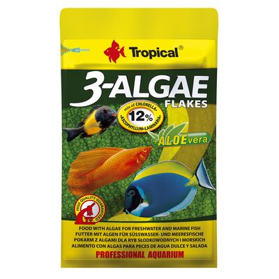 Pokarm dla ryb z algami 3-Algae Flakes 12 g Tropical