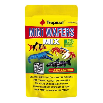 Pokarm dla ryb dennych mini Wafers mix 18 g Tropical