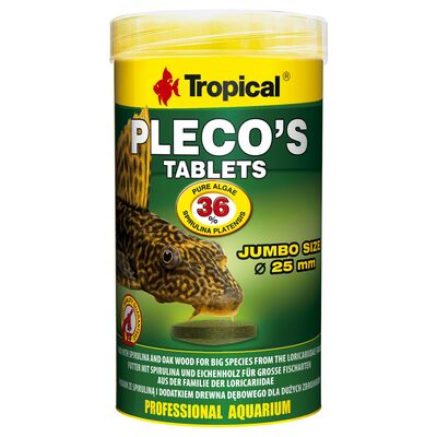 Pokarm dla dużych ryb Pleco's Tablets 250 ml / 135 g, 48 sztuk Tropical