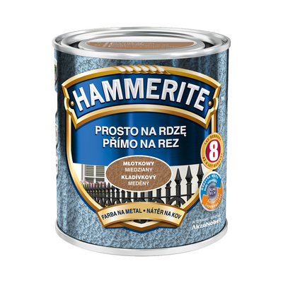 Farba Prosto Na Rdzę Miedziany Młotkowy 0,7 l Hammerite